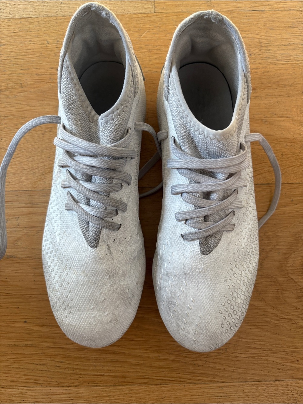 adidas White/Grey Predator Soccer Cleats